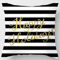 Axyaa Yellow Pink Pattern Square Pillowcase Home Decoration Cushion Cover