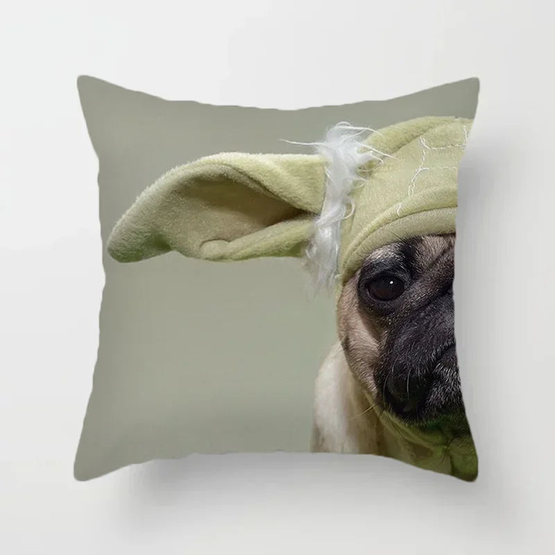 Cute French Bulldog Pillowcase for Home Decor by Axyaa