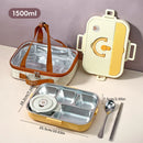 Axyaa Stainless Steel Lunch Box Set with Cutlery & Bowl