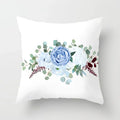 Axyaa Flower Butterfly Pattern Cushion Cover - Sofa Decoration Pillowcase