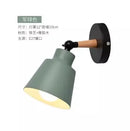 Axyaa Nordic Wood LED Wall Lamp: Modern Macaron Design for Bedroom, Living Room, and Corridor