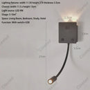 Axyaa Rotating Wall Lamp with USB Port for Bedside, Study, and Decor