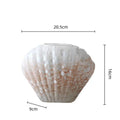 Axyaa Shell Glass Vase Whelk Scallop Floral Arrangement Terrarium Home Decoration