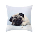 Axyaa Pug Dog Pillow Case 45*45CM Cute Dog Decorative Cover