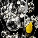 Axyaa Glass Ball Chandelier: Nordic Modern Design for Home Decor & Lighting