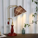 Axyaa Solid Wood Adjustable Table Lamp for Bedroom and Living Room Décor
