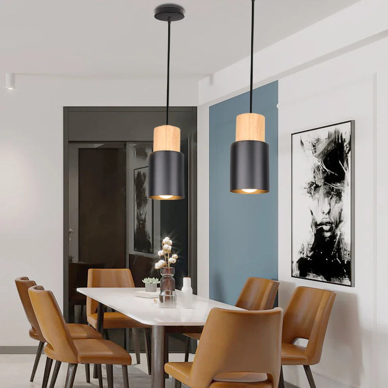 Axyaa Nordic Pendant Lights: Minimalist E27 Hanging Lamps for Indoor Lighting