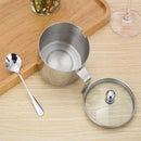 Axya Stainless Steel Seasoning Box Set with Spoon - Spice, Salt, Pepper Container