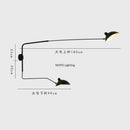 Axyaa Nordic Long Arm Wall Lights: Rotatable Bedside Lamp for Cozy Reading