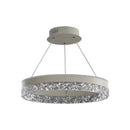 Axyaa Circle Crystal Pendant Chandelier for Living Room & Study