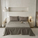 Axyaa Jacquard Washed Single Piece Bed Sheet - Solid Colors