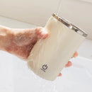 Axyaa Self-Stirring Stainless Steel Mug with Thermal Insulation and USB Rechargeability
