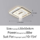 Axyaa Minimalist Black White LED Ceiling Lamp for Living Room Bedroom Indoor Lighting