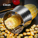 Axyaa Stainless Steel Corn Peeler Cutter Remover with Serrated Blade