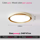 Axyaa Walnut LED Ceiling Lamp for Modern Living Room & Bedroom