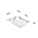 Axyaa Rectangular Ceramic Plate Set for Elegant Dining Experience