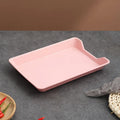 Axyaa Wheat Straw BBQ Tray: Large Capacity, Korean Style Dining Tray