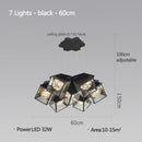 Axyaa Modern Gypsophila Ceiling Chandelier, Elegant Pendant Light for Bedroom, Living, Dining Room
