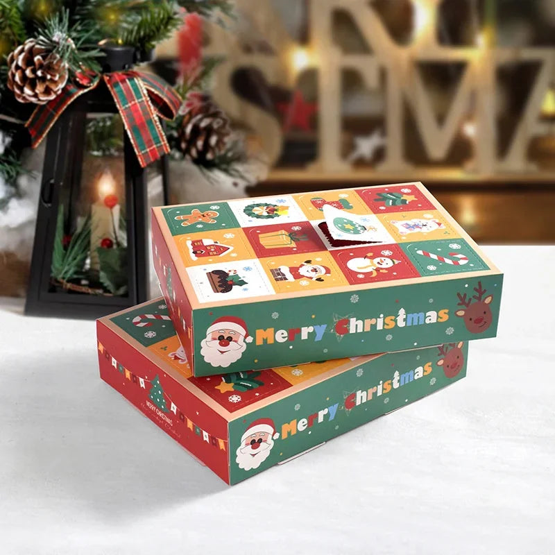 Axyaa 12 Grids Calendar Surprise Gift Box Kids Xmas Candy Party Decor