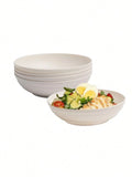 Axyaa Large Beige Bowl Set - Microwave & Dishwasher Safe - 4/8/12 Pieces