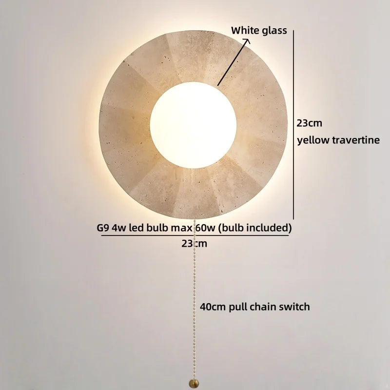 Axyaa Glass White LED Wall Lamp for Living Room & Bathroom Mirror Lighting