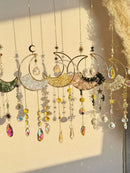 Axyaa Prism Sun Catcher Wind Chimes Moon Rainbow Maker Garden Home Decor Gift