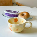 Axyaa CreatiCeramic Coffee Cup Flower-Shaped Mug with High Color Value