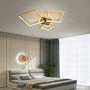 Axyaa Modern Dimmable Black/Gold LED Ceiling Light for Living Room, Bedroom, Study Room