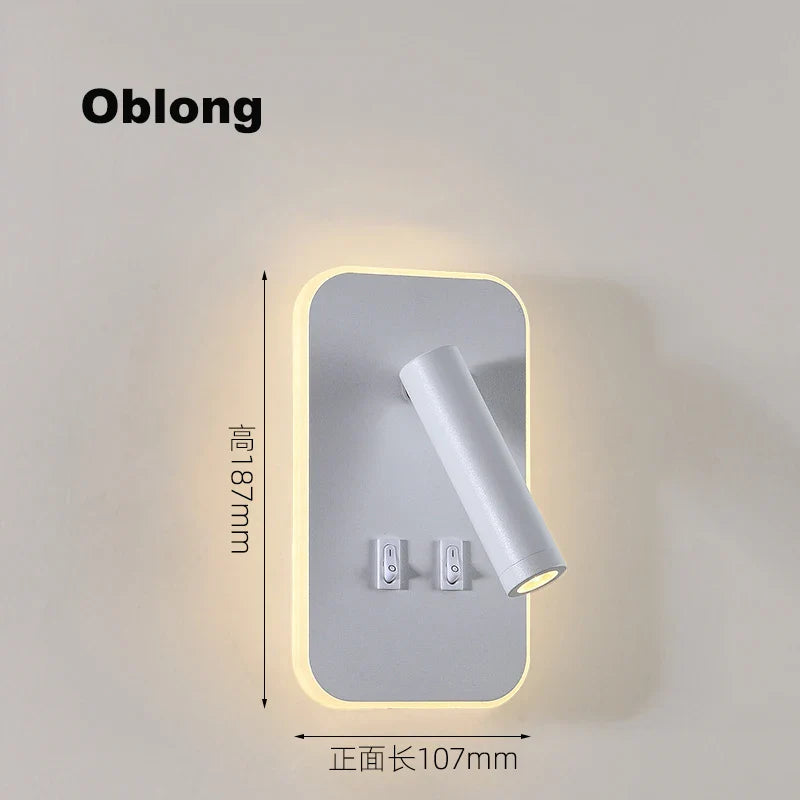 Axyaa Adjustable LED Wall Lamp for Room, Study, Bedside - Indoor Lighting