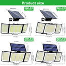 Axyaa Solar Motion Sensor Wall Lamp 3 Modes IP65 Waterproof Flood Light