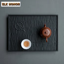 Axyaa White Wax Wood Tea Tray Zen Solid Wood Dry Brewing Table