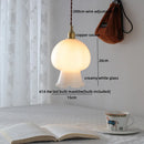 Axyaa Nordic Glass LED Pendant Lamp for Dining Room Bedroom Bar