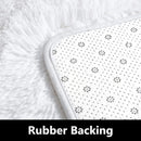 Axyaa Soft Shaggy Round Area Rug for Living Room Kids Bedroom Gray