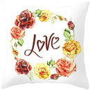 Axyaa Valentine's Day Parchment Pillow Set for Home Sofa, Square Pillowcase