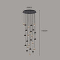 Axyaa Nordic LED Pendant Light Chandelier Modern Home Decor for Living Room