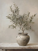 Elegant Olive Tree & Lemon Canvas Poster for Dormitory Home Decor by Axyaa.