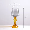 Axyaa Geometric Glass Vase Candle Holder Tall Flowerpot Home Decor
