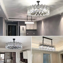 Luxury Crystal Chandeliers by Axyaa - Modern LED Pendant Lamp for Living Room & Kitchen Island