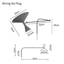 Axyaa Rotatable Swing Arm Wall Lamp for Home Decor Lighting
