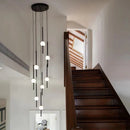 Luxurious LED Chandeliers: Axyaa's Creative Living Room & Staircase Lighting