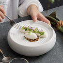 Axyaa Ceramic Insulation Plate for Snacks, Sushi, and Desserts
