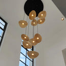 Axyaa Retro Wood Staircase Island Pendant Light