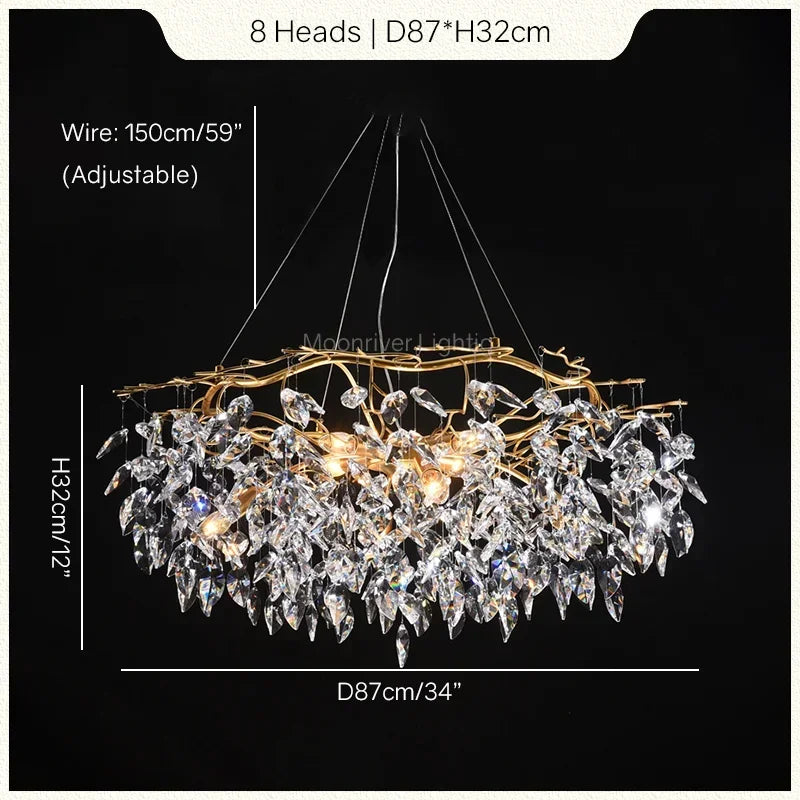 Axyaa Water Droplet Chandelier for Elegant Home Décor