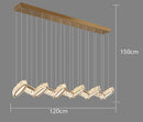 Axyaa Crystal Chandelier Stair Pendant Lamp Living Room Pendant Lights Interior Lighting