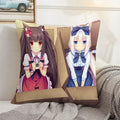 Axyaa Kawaii Cushion Cover 45 × 45: Decorative Pillowcase for Home, Car, Bed - 50x50 Size