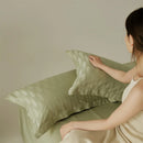 Axyaa Soft Jacquard 100% Cotton Pillowcase Set for Adults - 48x74cm