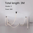 Axyaa Silicone Chandelier Art Wrapped Line Lamp for Various Spaces
