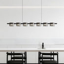 Axyaa LED Smoky Glass Chandelier | Luxury Ceiling Pendant Light for Dining Living Bedroom