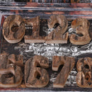 Axya Wood Bark Letters Numbers DIY Home Decor Photography Props