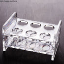 Axya White Wine Glass Set with Acrylic Cup Holder Storage Rack